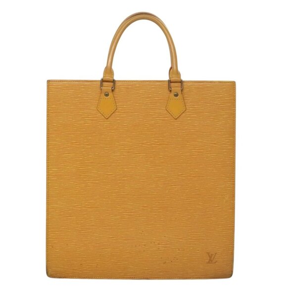 LOUIS VUITTON Epi Sac Plat Hand Bag Yellow - Picture 1 of 15